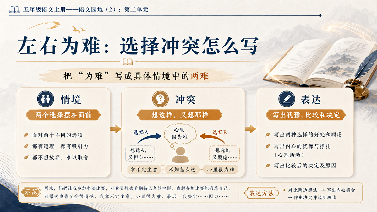 小学六年制统编教材系列课件——五年级语文上册:第二单元语文园地(2)第5页