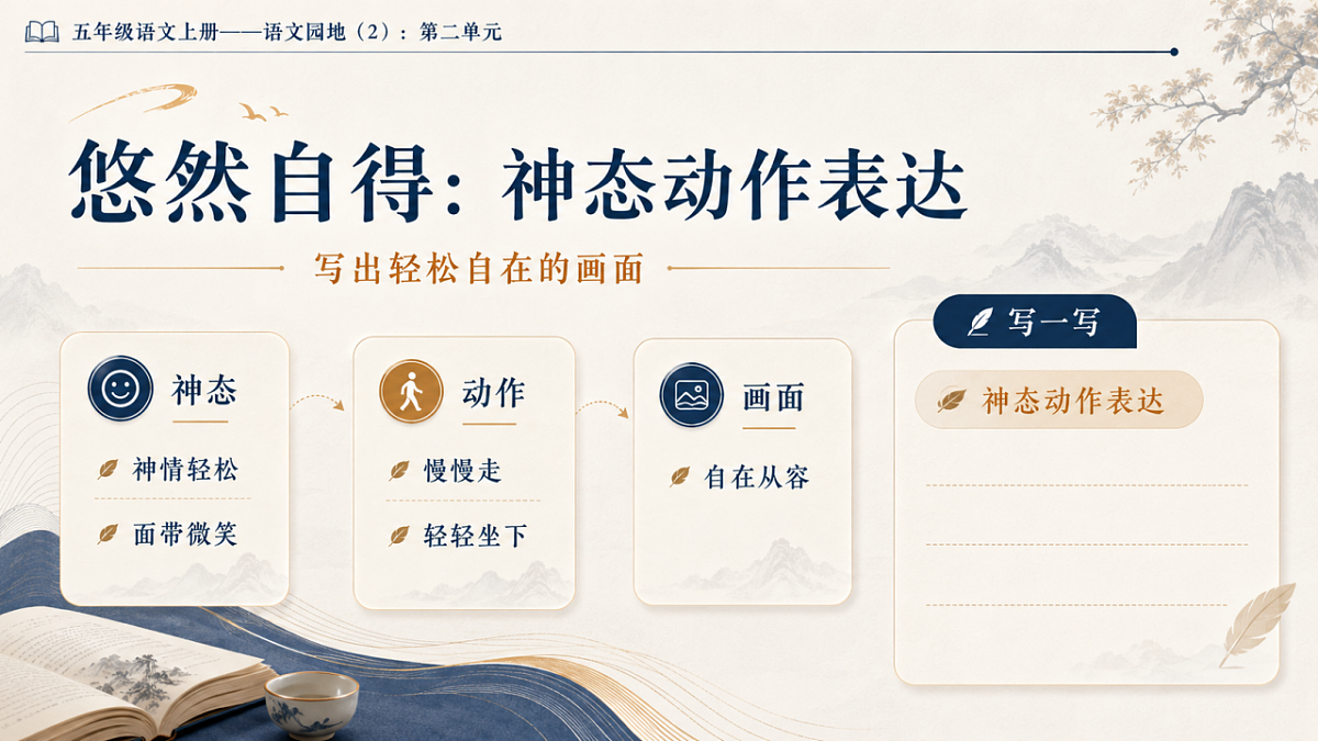 小学六年制统编教材系列课件——五年级语文上册:第二单元语文园地(2)第8页