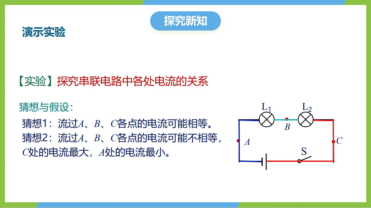 人教版物理九年级全册15.5《串、并联电路中电流的规律》(教学课件)第6页