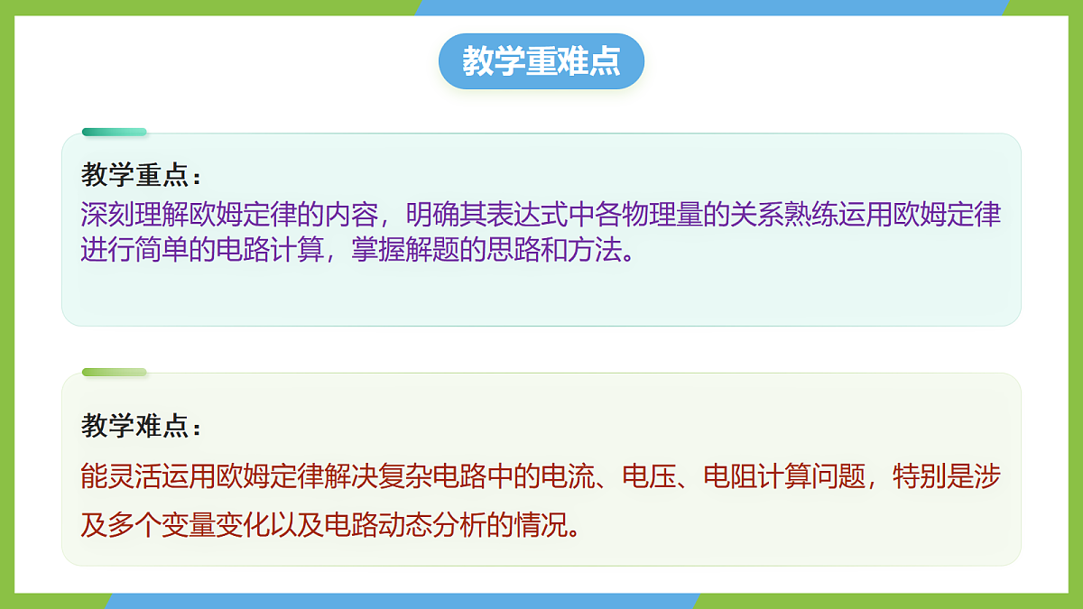 人教版物理九年级全册17.2《欧姆定律》《欧姆定律》(教学课件)第3页
