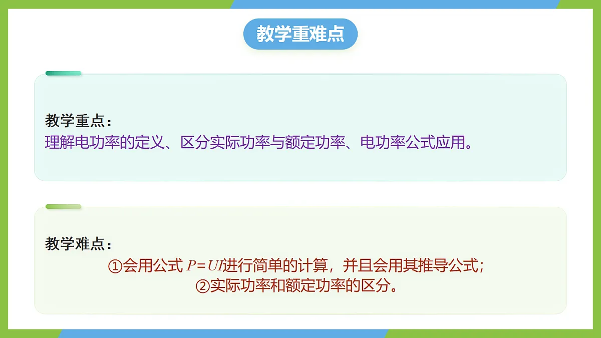 人教版物理九年级全册18.2《电功率》(教学课件)第3页