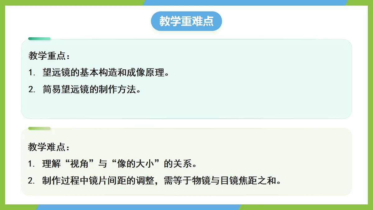 人教版物理八上5.5《 跨学科实践:制作望远镜 》(教学课件)第3页