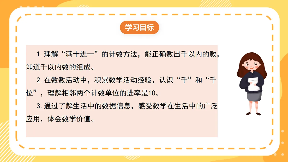 西师大版数学二上4.1《千以内数的计数》(课件)第2页