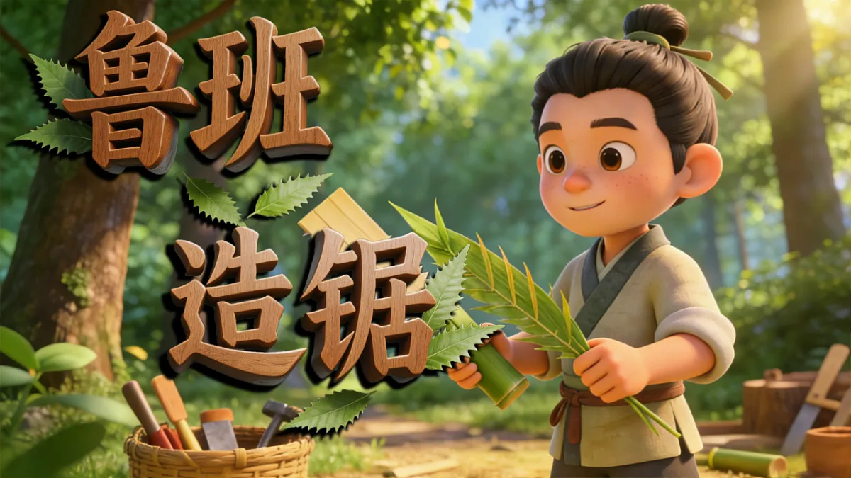 二下第五单元我爱阅读《鲁班造锯》第1页