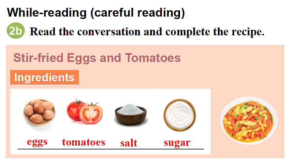 Unit 5 What a Delicious Meal! Section A(2a-2d) - 八年级英语上册 同步教学课件(人教版2024)第8页