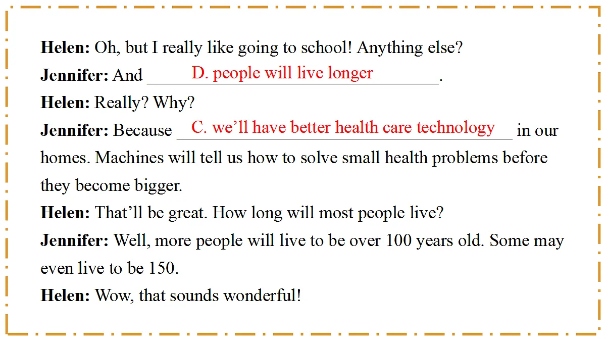 Unit 7 When Tomorrow Comes Section A(2a-2e) - 八年级英语上册 同步教学课件(人教版2024)第7页