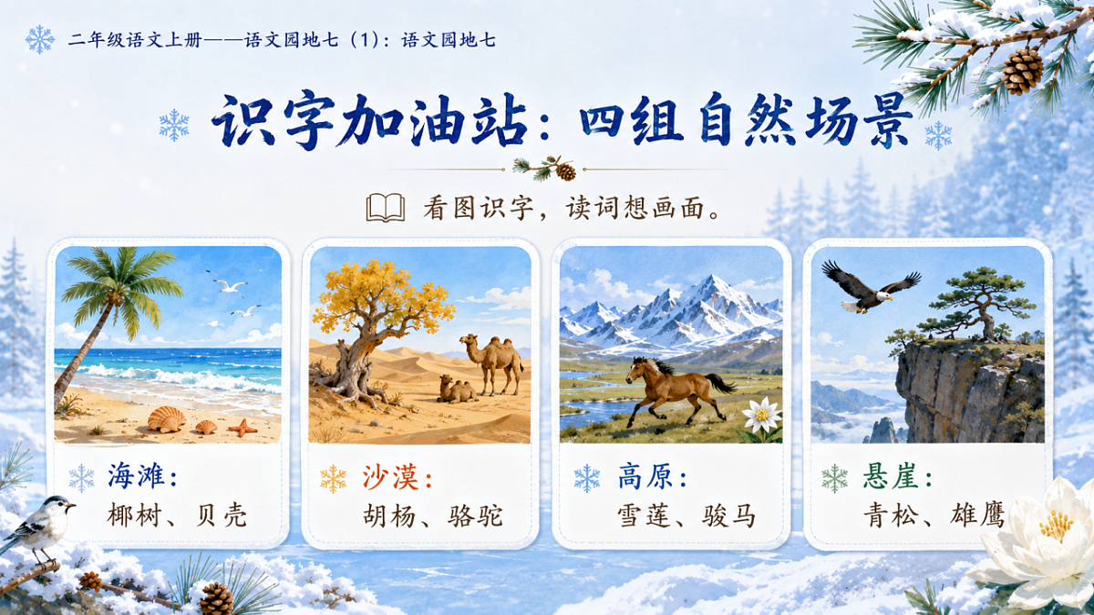 小学六年制统编教材系列课件——二年级语文上册:语文园地七(1)第4页
