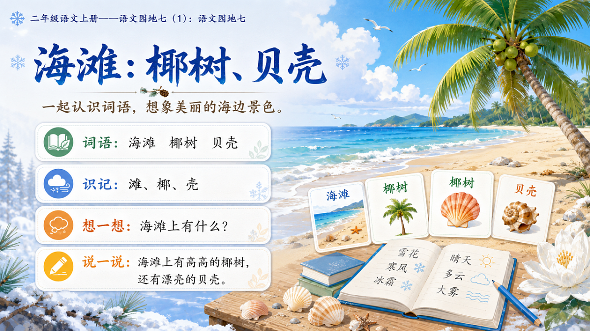小学六年制统编教材系列课件——二年级语文上册:语文园地七(1)第5页