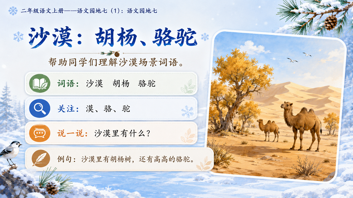 小学六年制统编教材系列课件——二年级语文上册:语文园地七(1)第6页
