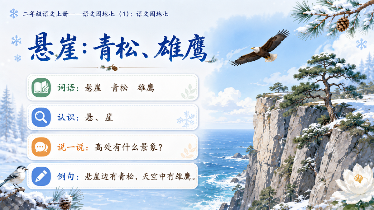小学六年制统编教材系列课件——二年级语文上册:语文园地七(1)第8页
