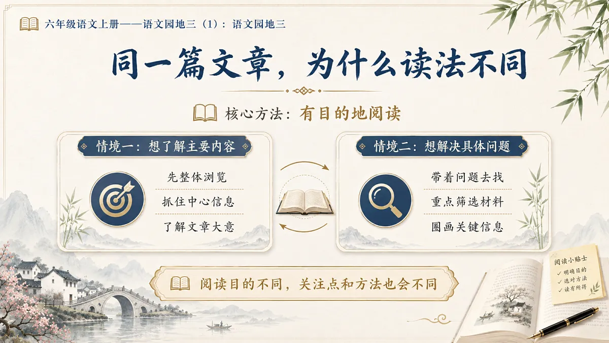 小学六年制统编教材系列课件——六年级语文上册:语文园地三(1)第3页
