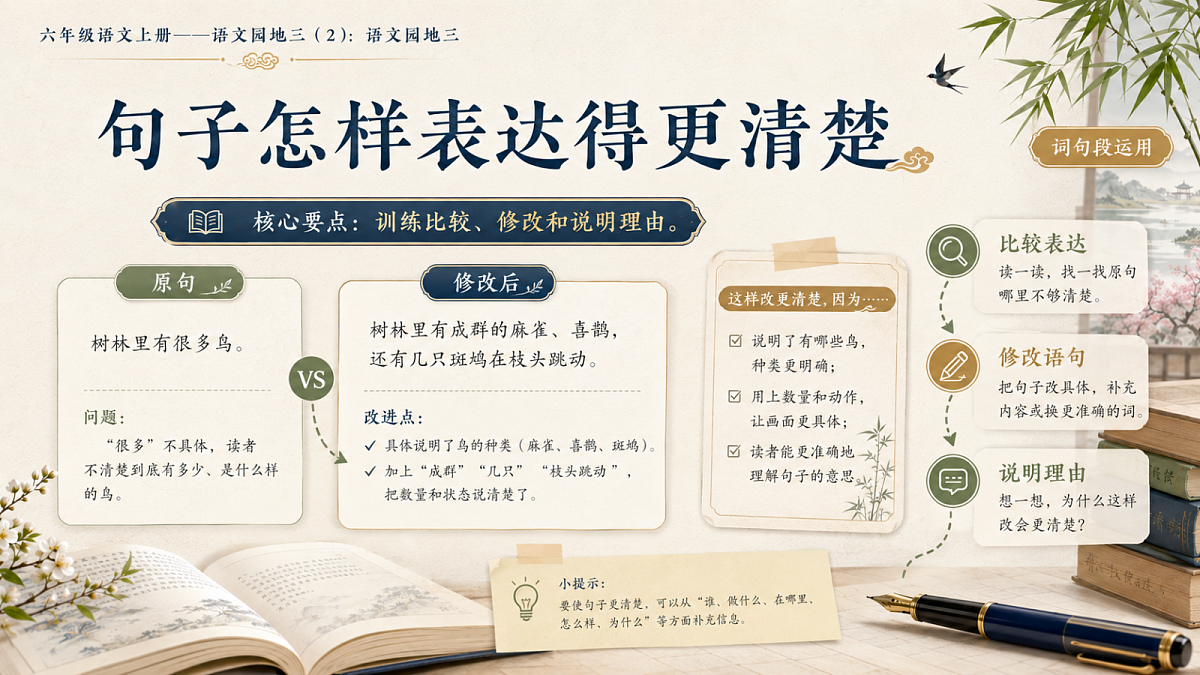 小学六年制统编教材系列课件——六年级语文上册:语文园地三(2)第4页