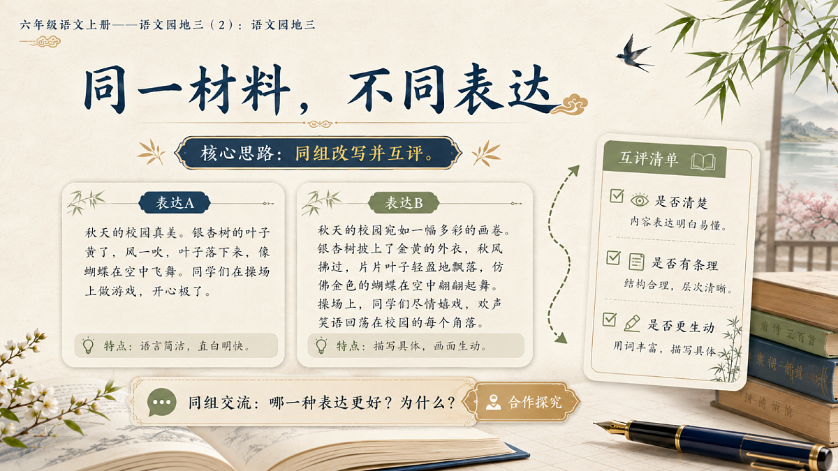小学六年制统编教材系列课件——六年级语文上册:语文园地三(2)第6页