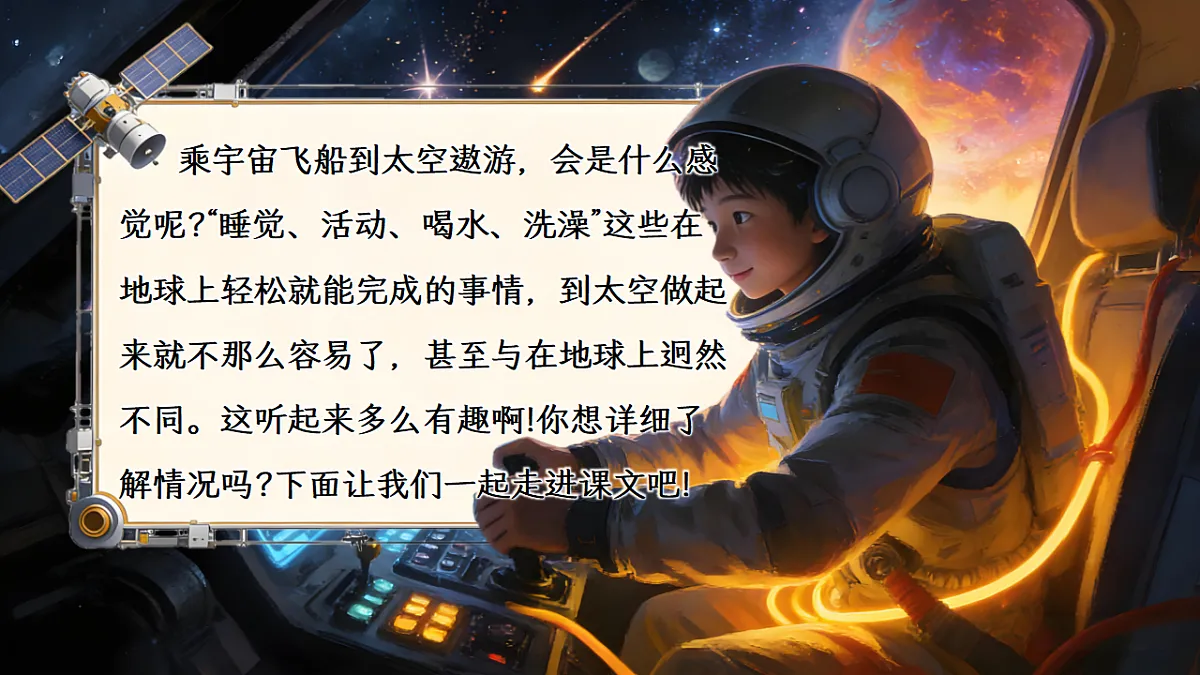 二下 六单元 ④《太空生活趣事多》第3页