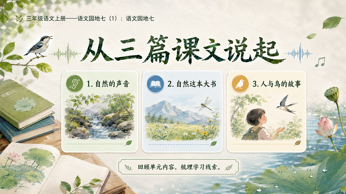 小学六年制统编教材系列课件——三年级语文上册:语文园地七(1)第3页