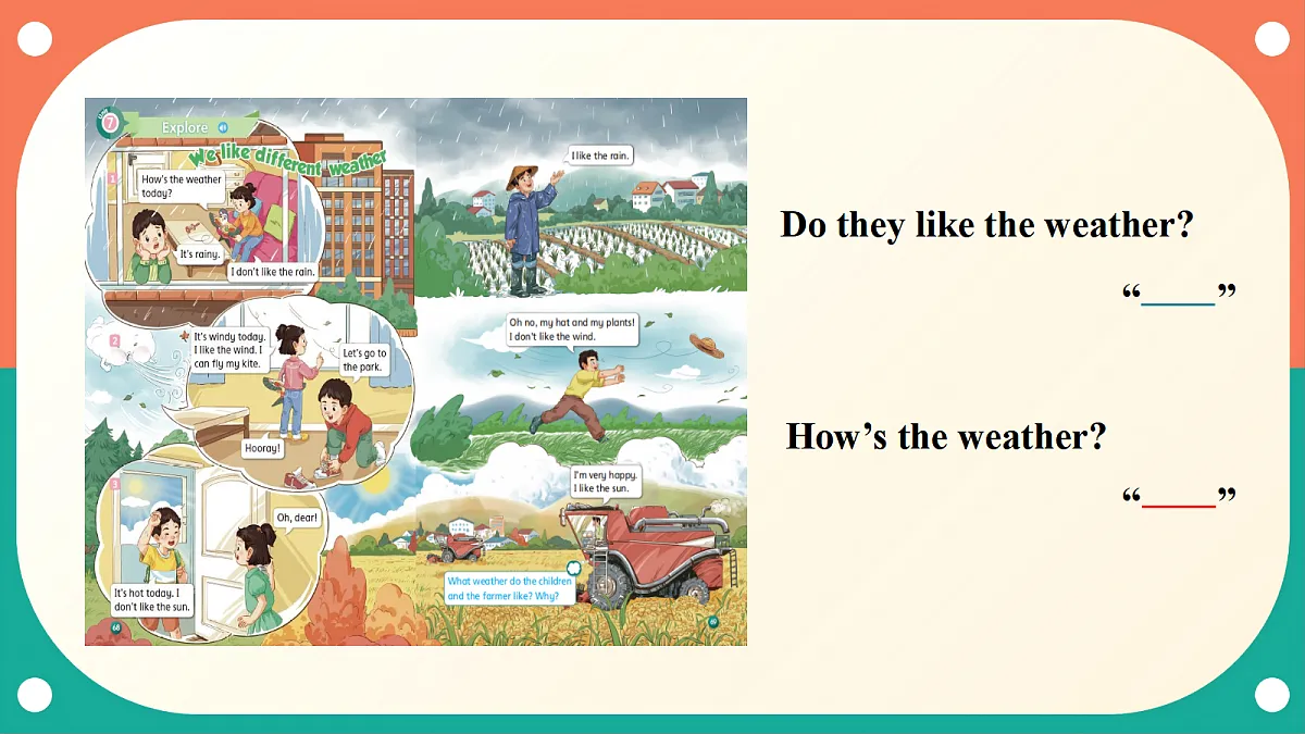 沪教牛津版(六三制一起)英语三上 Unit 7《What do we know about weather?》Period 2 Explore 课件第6页