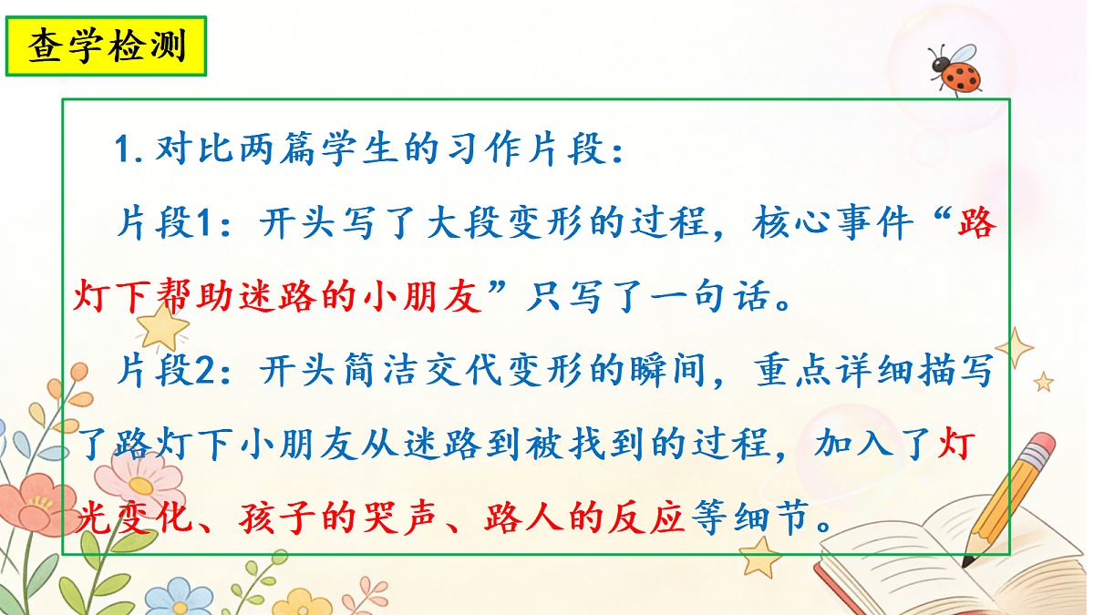 第一单元习作《变形记》第2课时习作修改课件第3页