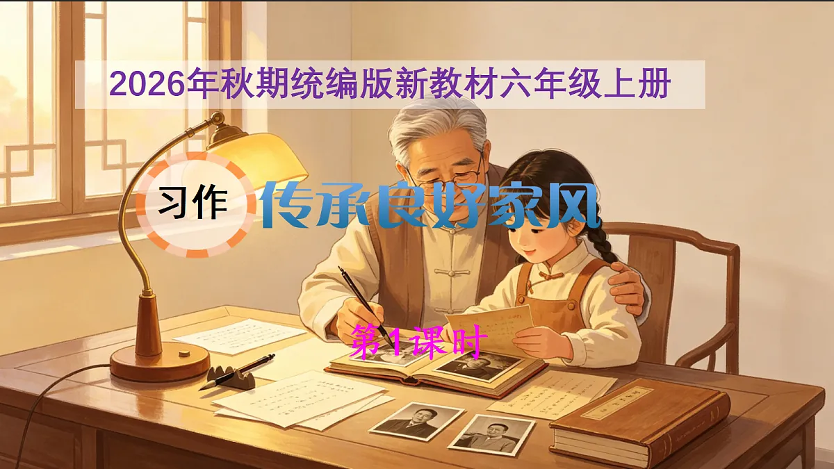 《传承好家风》第1课时习作指导课第1页