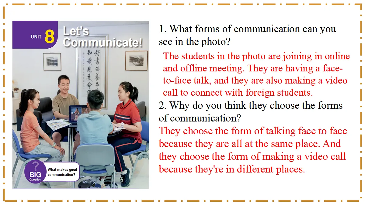 Unit 8 Let's Communicate! Section A(1a-1d) - 八年级英语上册 同步教学课件(人教版2024)第3页