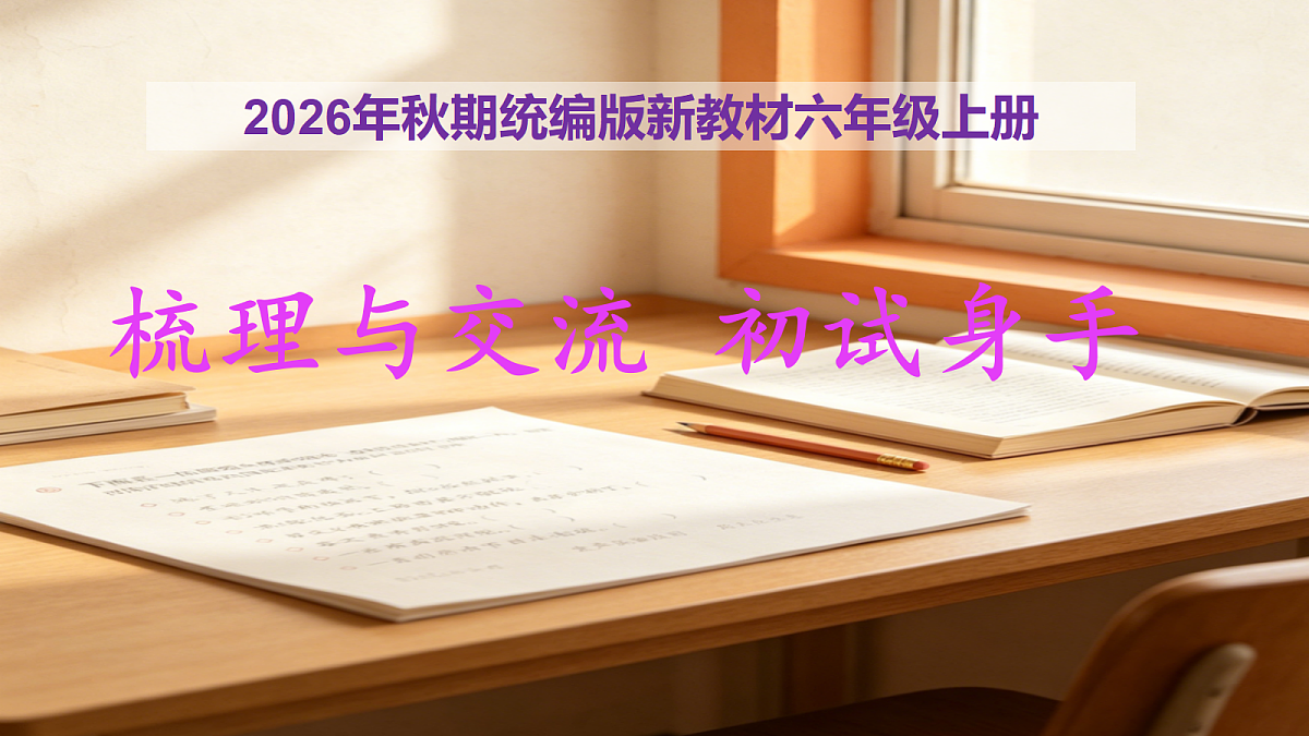 《梳理与交流 初试身手》教学课件第1页