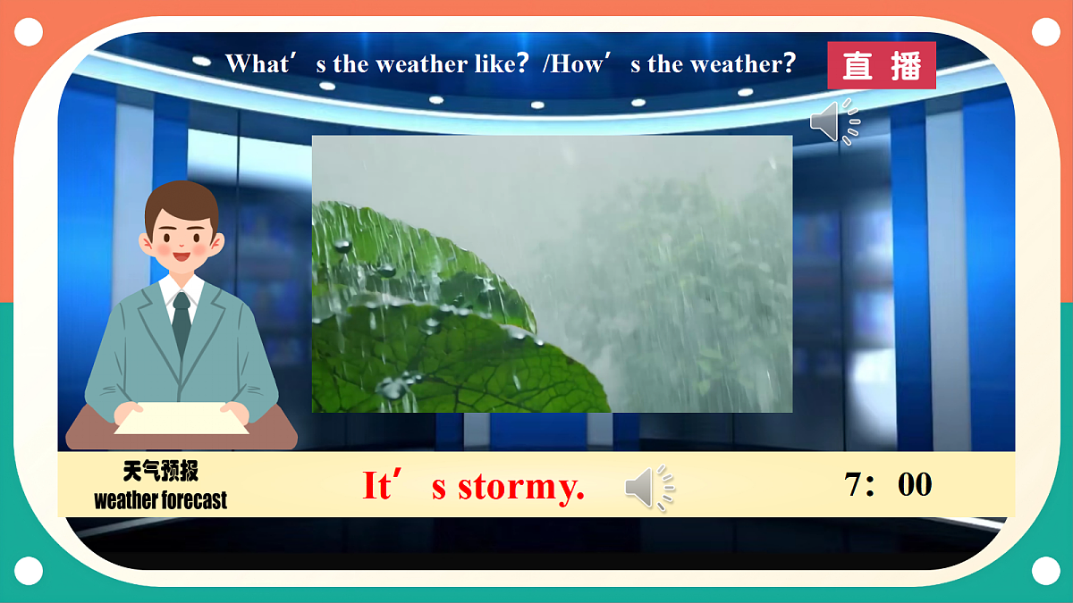 (核心素养)外研版(三起)英语四上 Unit 3《What's the weather like》第6课时 Wrap up 课件第7页