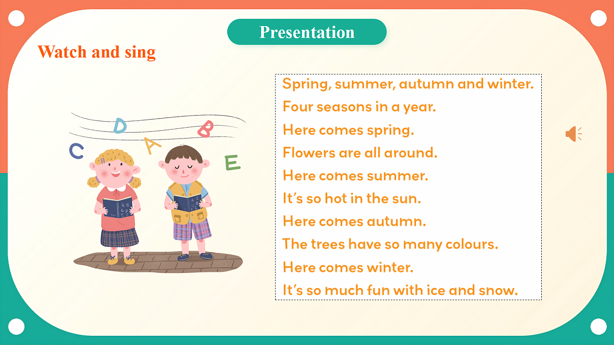 (核心素养)外研版(三起)英语四上 Unit 4《Wonderful seasons》第1课时 Get ready 课件第7页