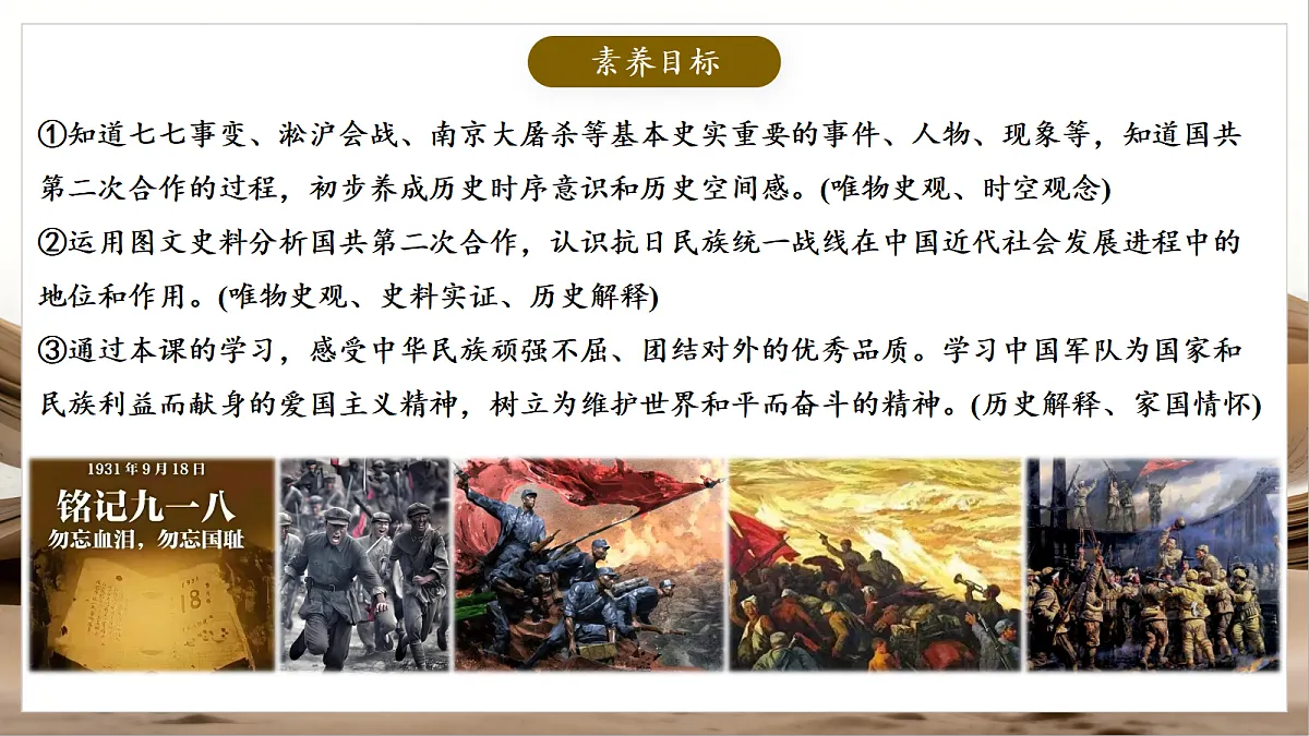 人教部编版历史八上 第17课《七七事变与全民族抗战》课件第2页