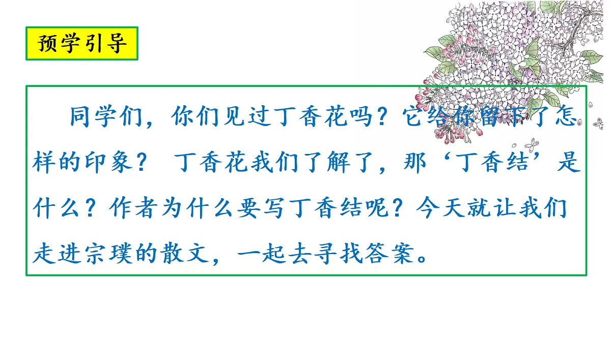 3《丁香结》教学课件第6页