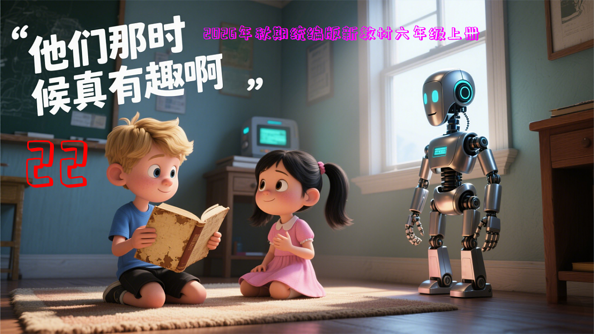 22《他们那时候多有趣啊》教学课件第1页