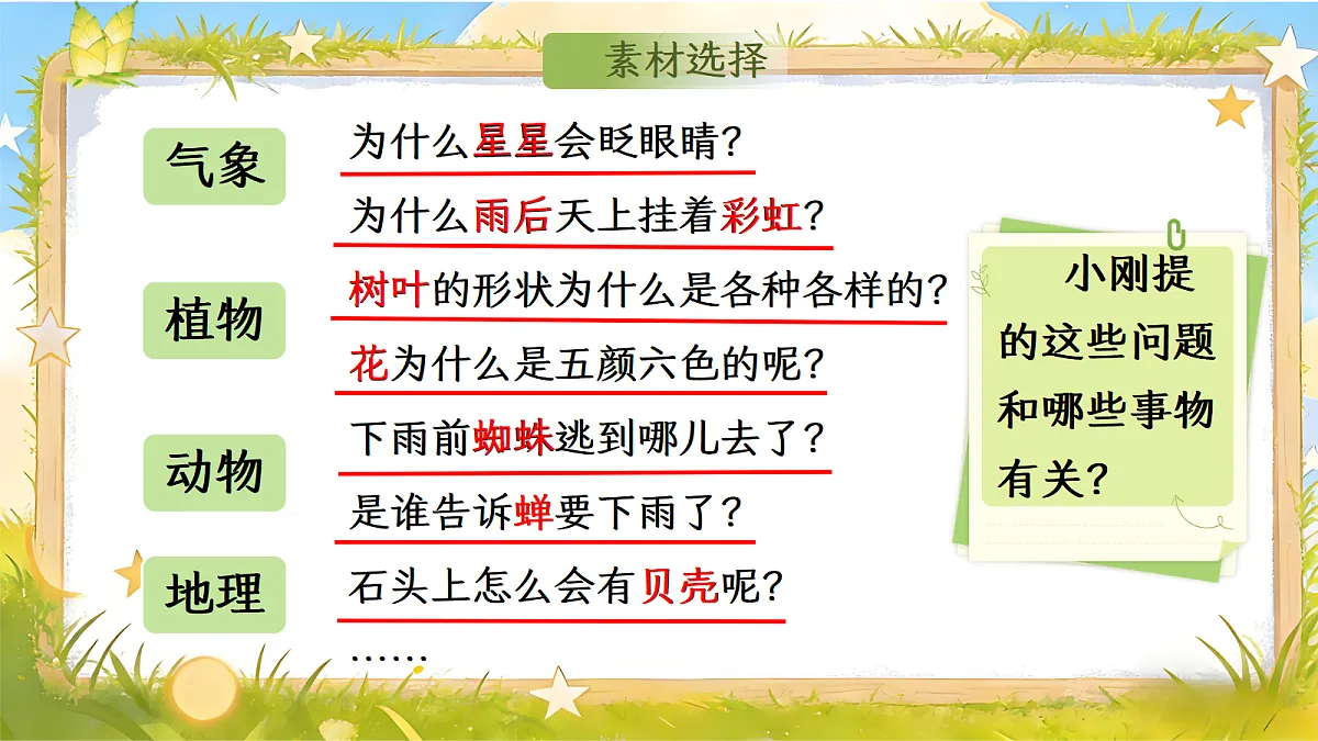 二下单元六写话《心中的问号》第4页