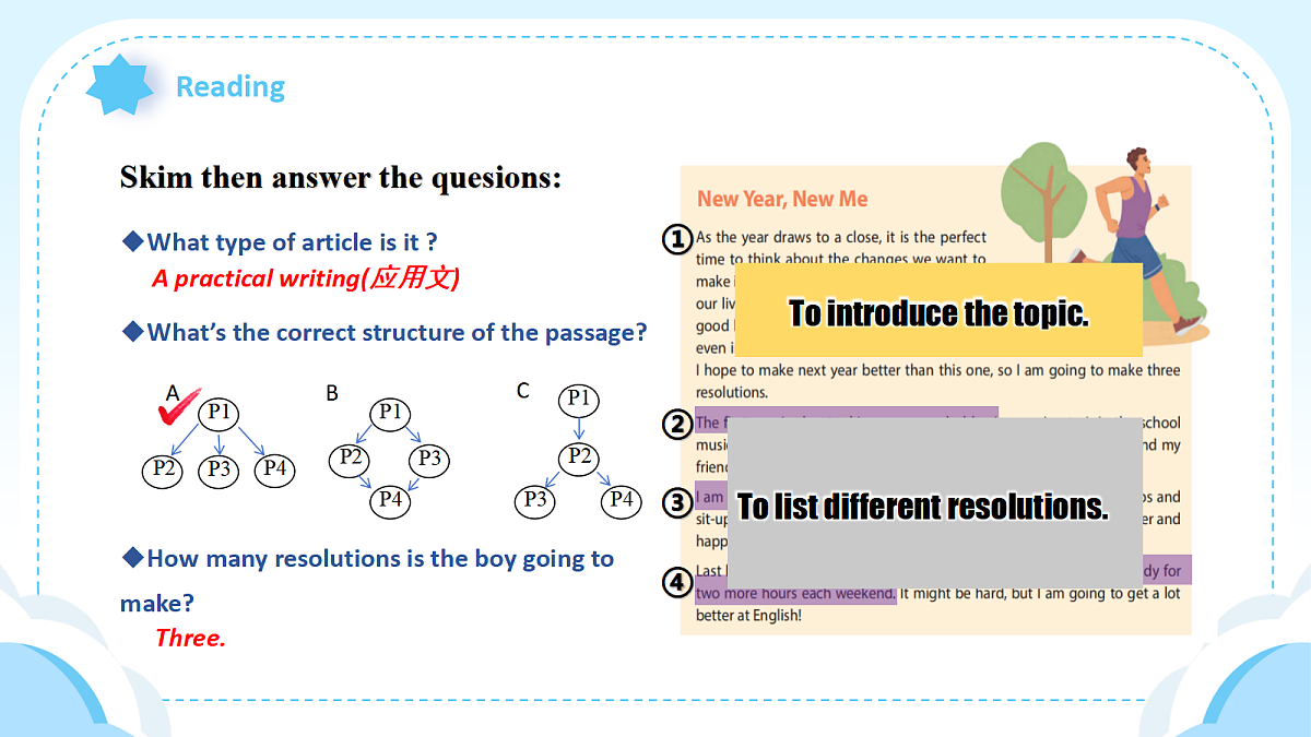 人教2024初中英语八年级上册Unit6Plan for Yourself SectionB3a-3c课件第5页