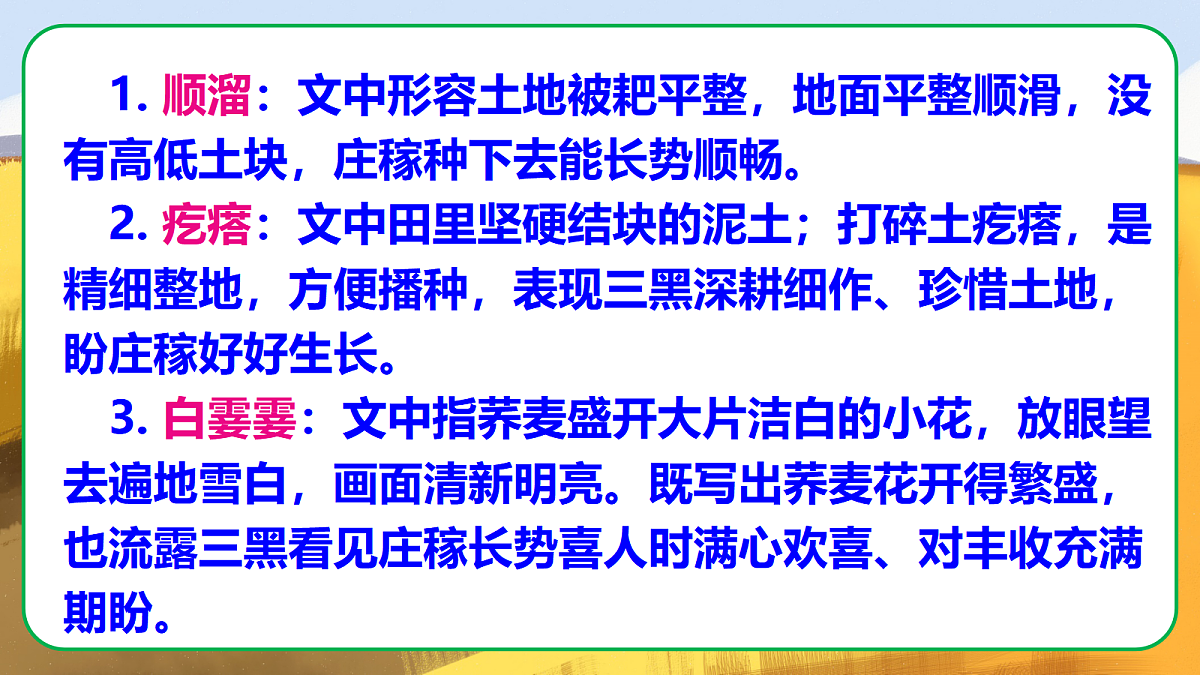 18《三黑和土地》教学课件第6页