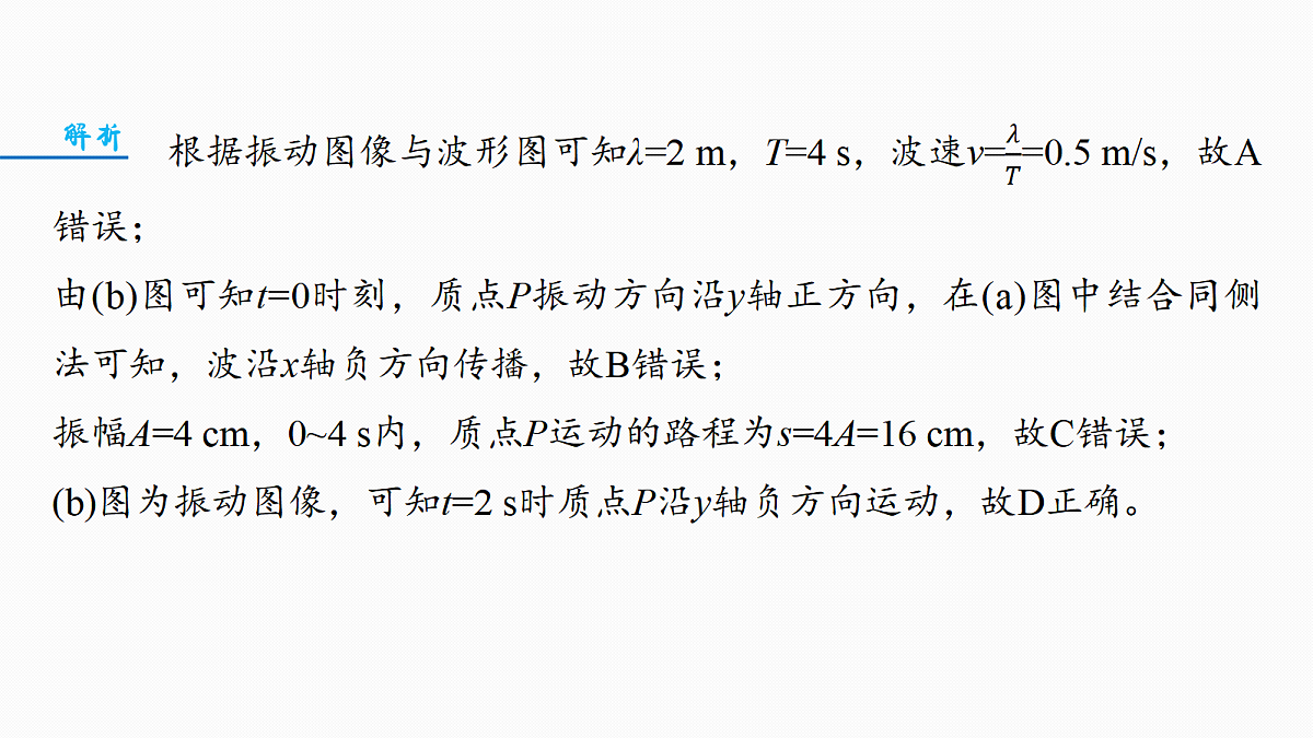 第八章 微点突破5 振动图像与波的图像的综合应用第7页