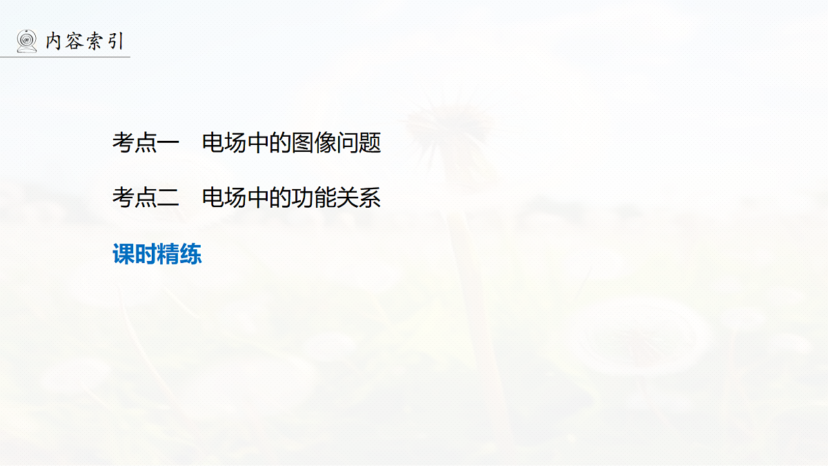 第九章 第44课时 专题强化:电场中的图像问题 电场中的功能关系第4页