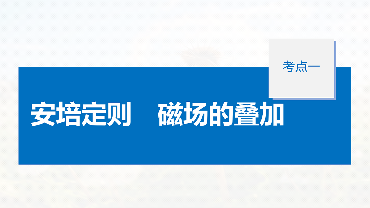 第十一章 第56课时 磁场及其对电流的作用第7页