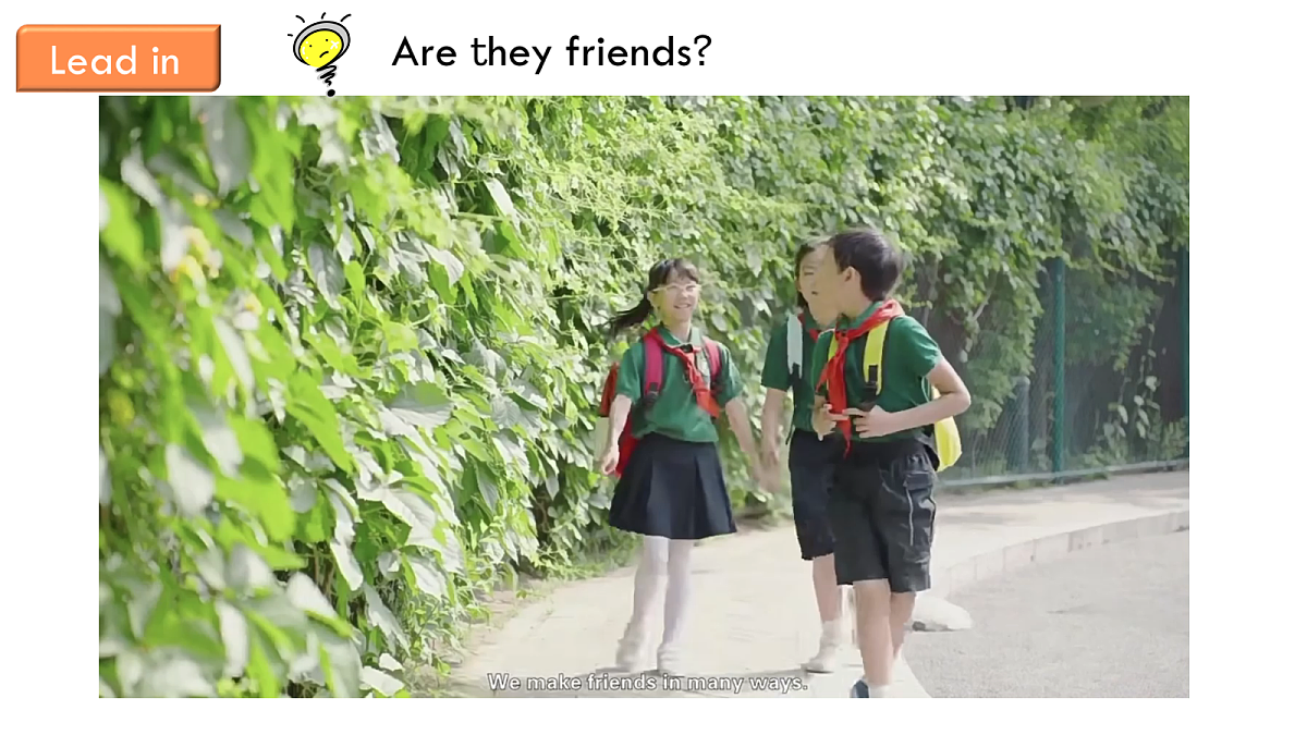 英语人教版(PEP)三年级上册 Unit 1 Making friends Lesson 1 Let's talk第3页