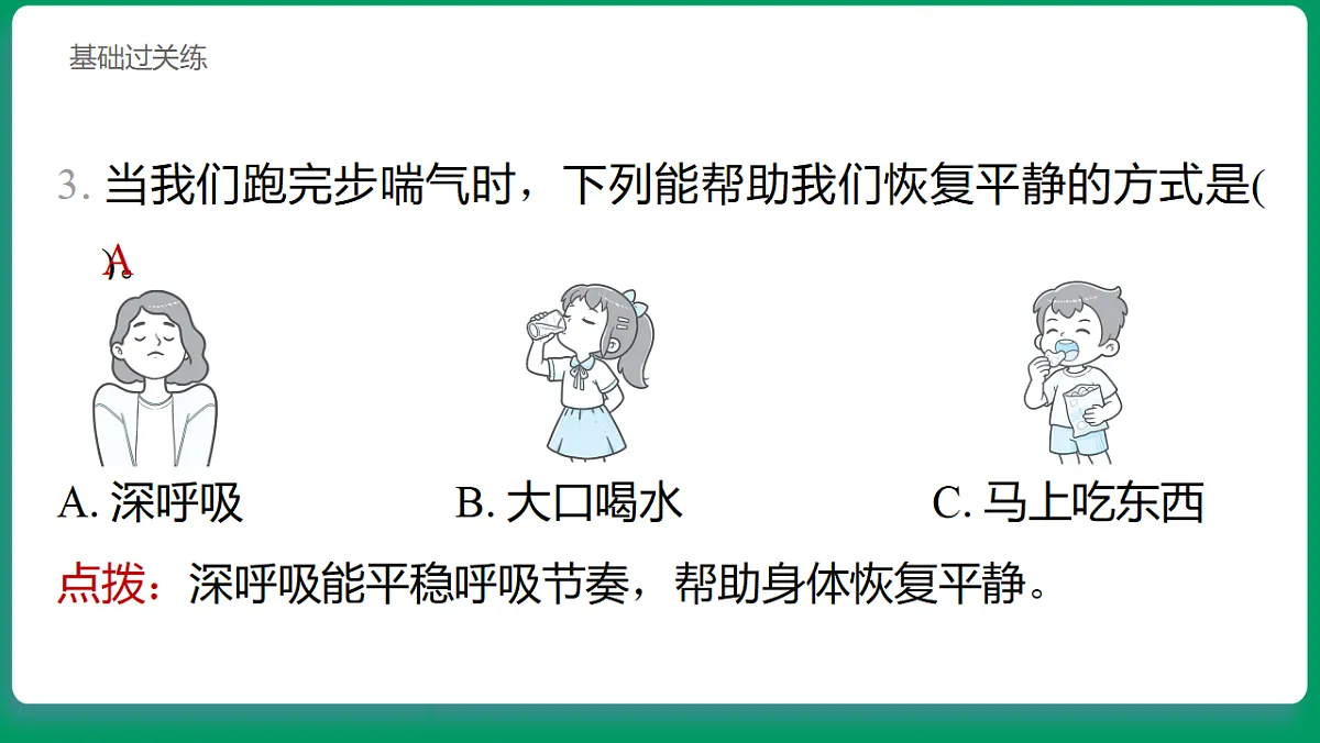 2.1 我们的呼吸与消化 习题课件第3页