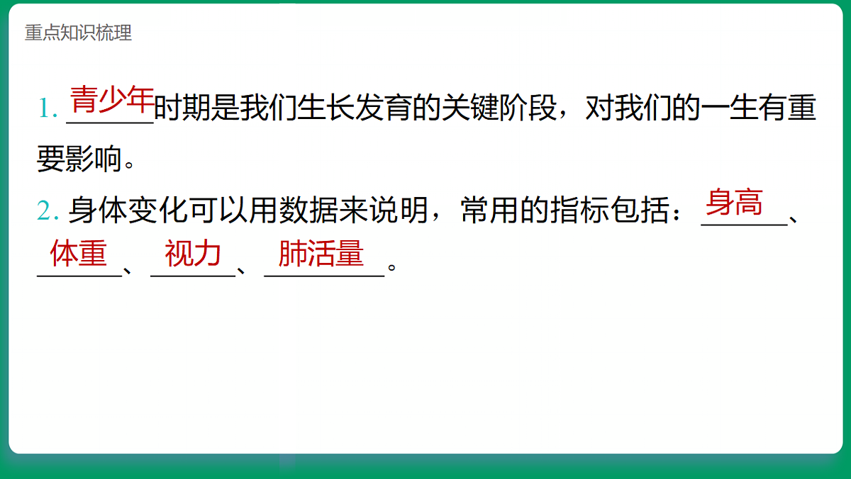 1.1生长发育的信息 课堂重点知识笔记课件第6页