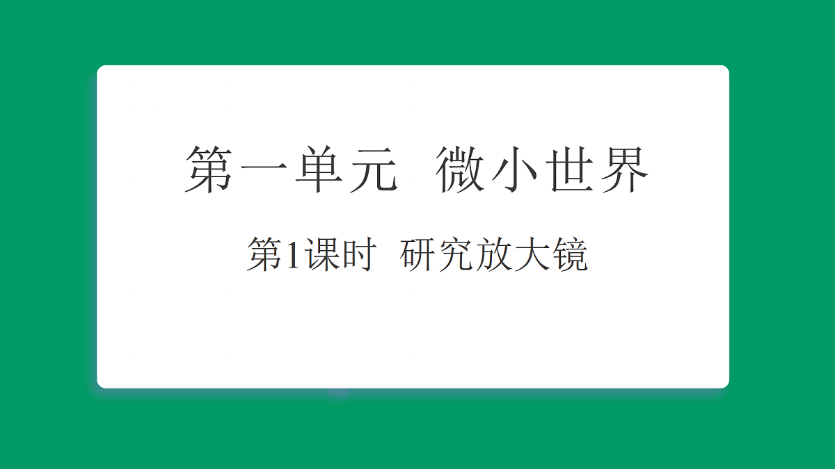 1.1 研究放大镜 习题课件第1页