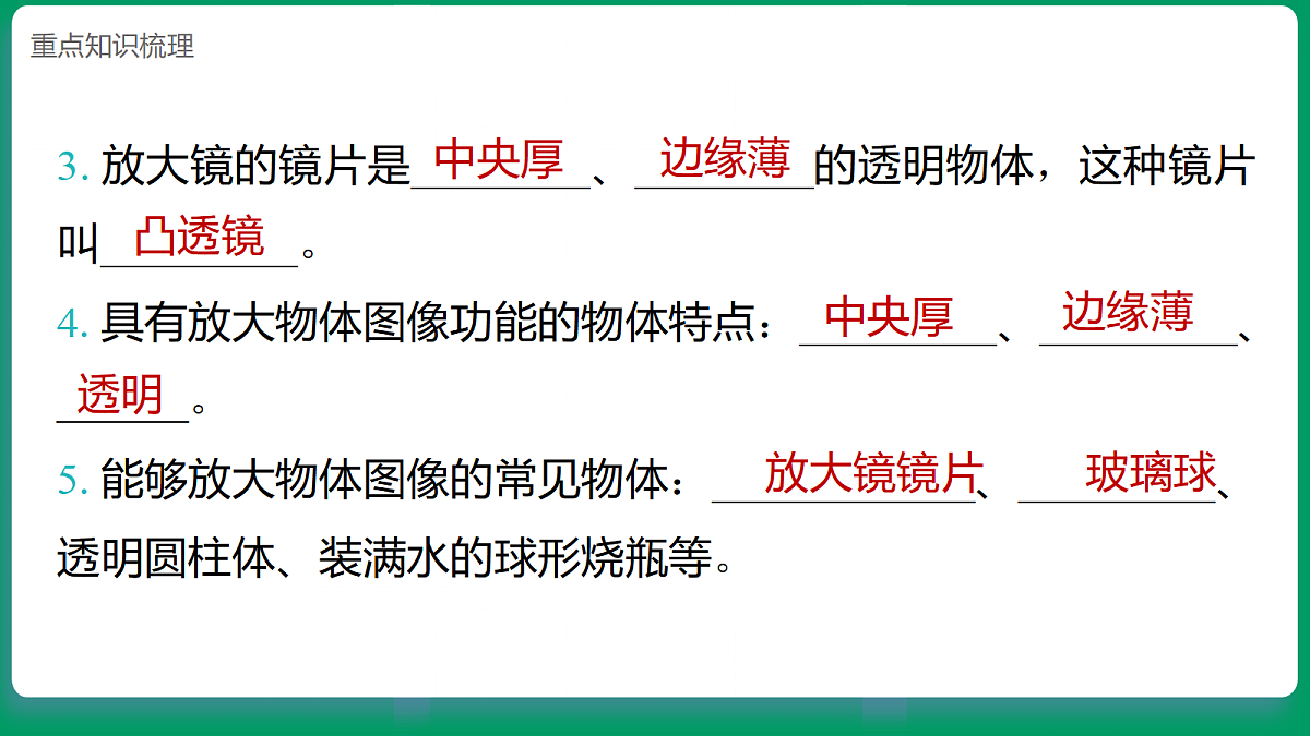 1.1研究放大镜 课堂重点知识笔记课件第5页
