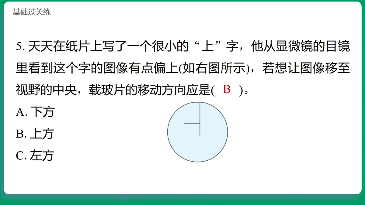 1.4用光学显微镜观察 习题课件第6页