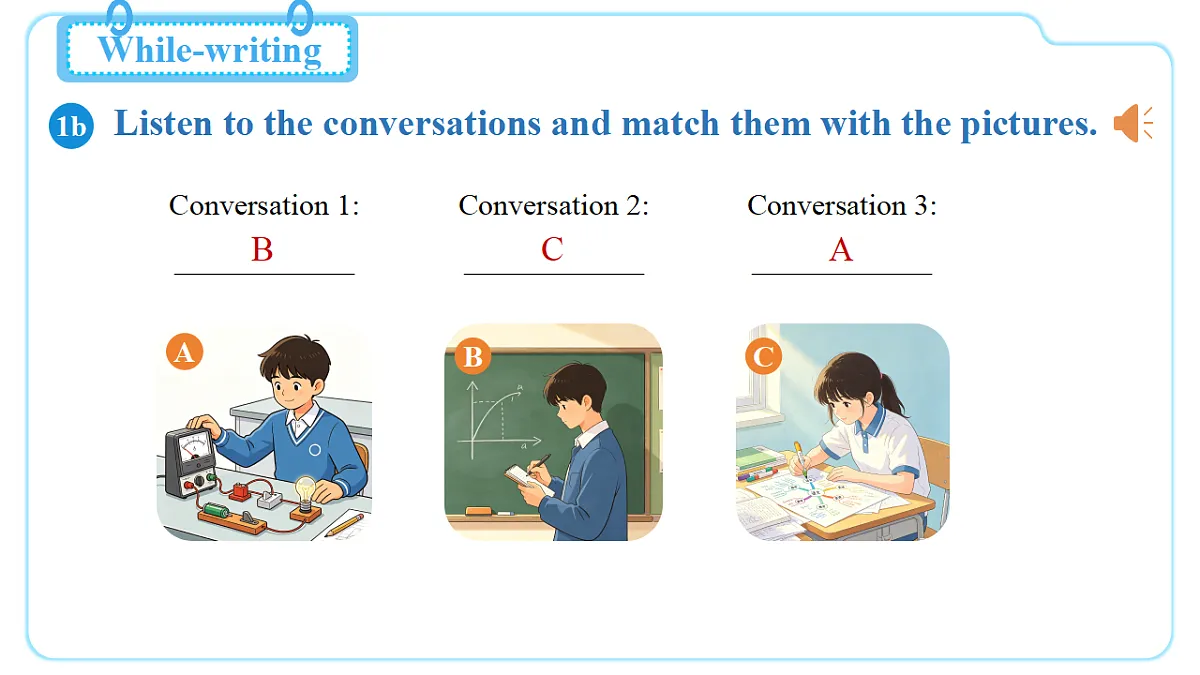 Unit 3 Smart Learning (第1课时) Section A 1a-2d第5页