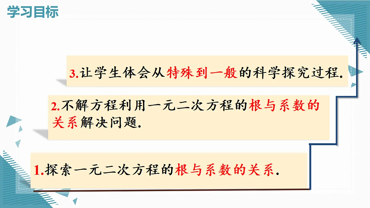 2026学年新人教版初中数学九年级上册25.2.4一元二次方程的根与系数的关系课件第2页