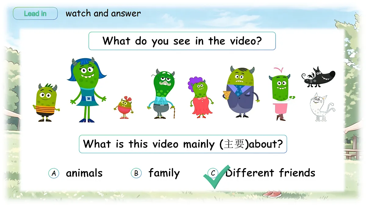 人教PEP五上(新教材)Unit1 Different Friends PA Let's learn&read,write and say 教学课件第5页