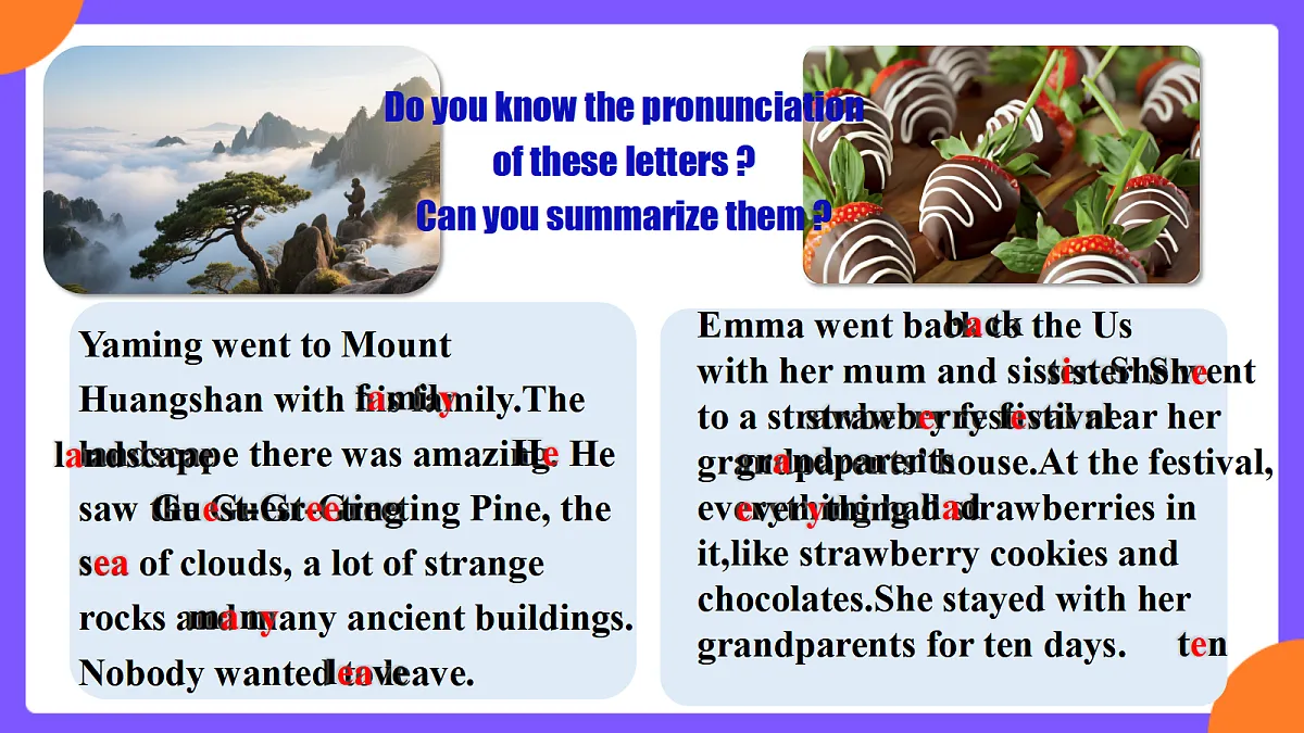 Unit 1 Happy Holiday SectionA Pronunciation 1-2e第7页