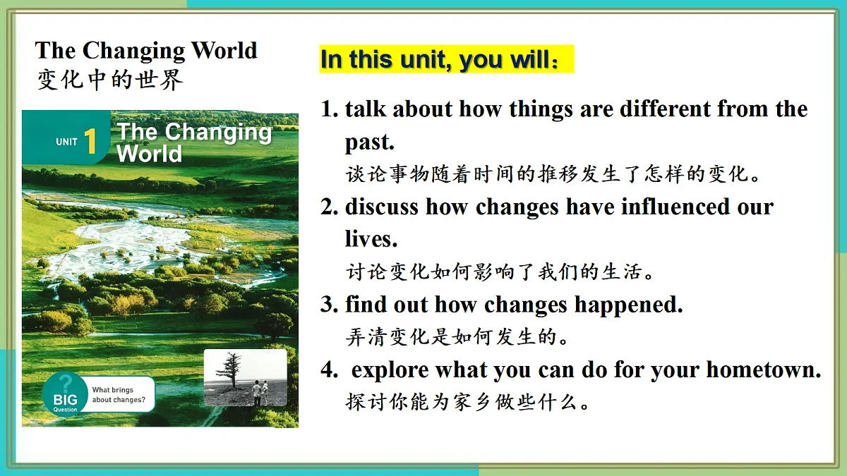 Unit 1 The Changing World(第1课时) Section A(1a-2d) - 九年级英语上册 同步教学课件(人教版2024)第4页