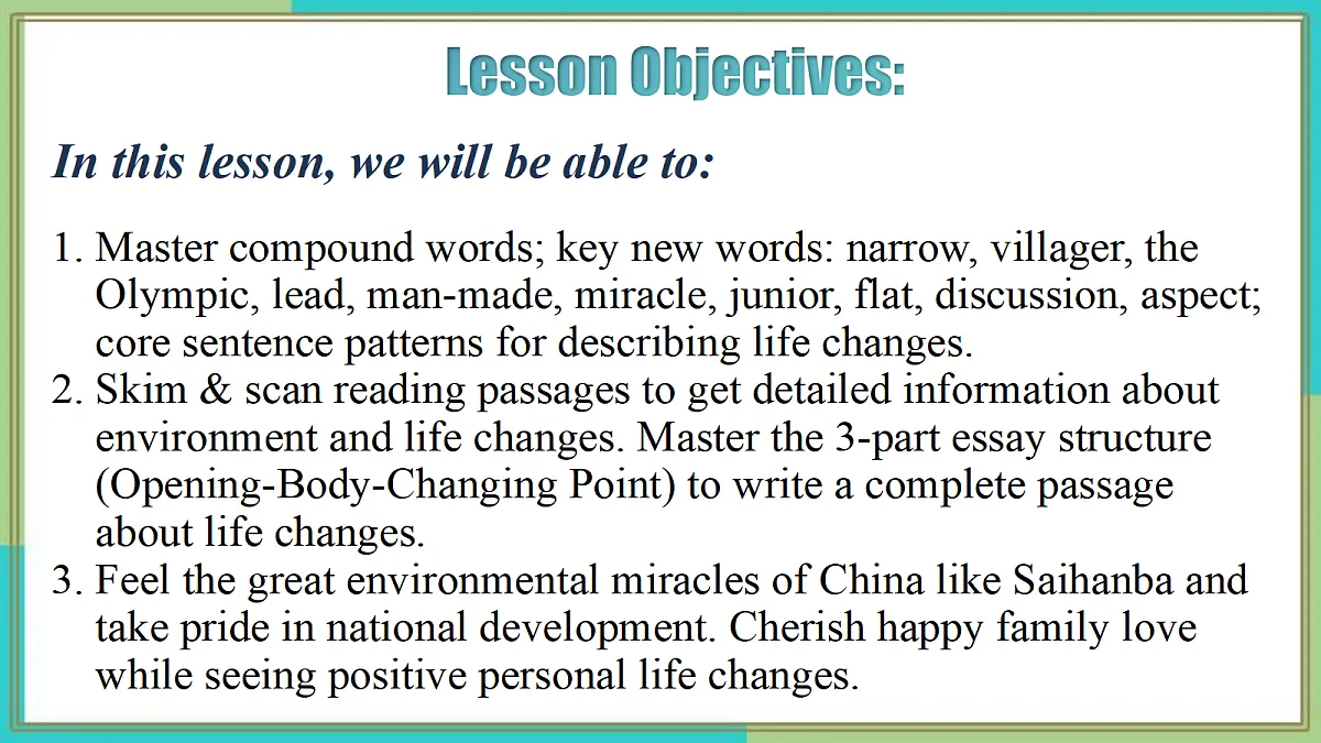 Unit 1 The Changing World(第5课时)Section B(2a-3d) - 九年级英语上册 同步教学课件(人教版2024)第2页
