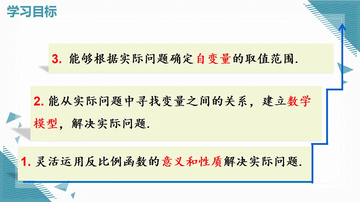 2026学年新人教版初中数学九年级上册27.3 实际问题与反比例函数(第1课时)课件第2页