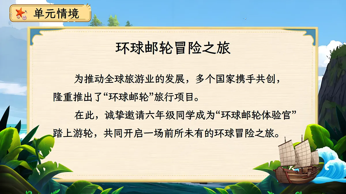 六下第二单元《鲁滨逊漂流记》第1页