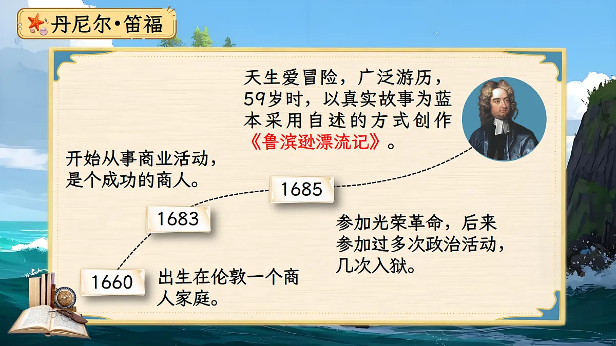 六下第二单元《鲁滨逊漂流记》第6页